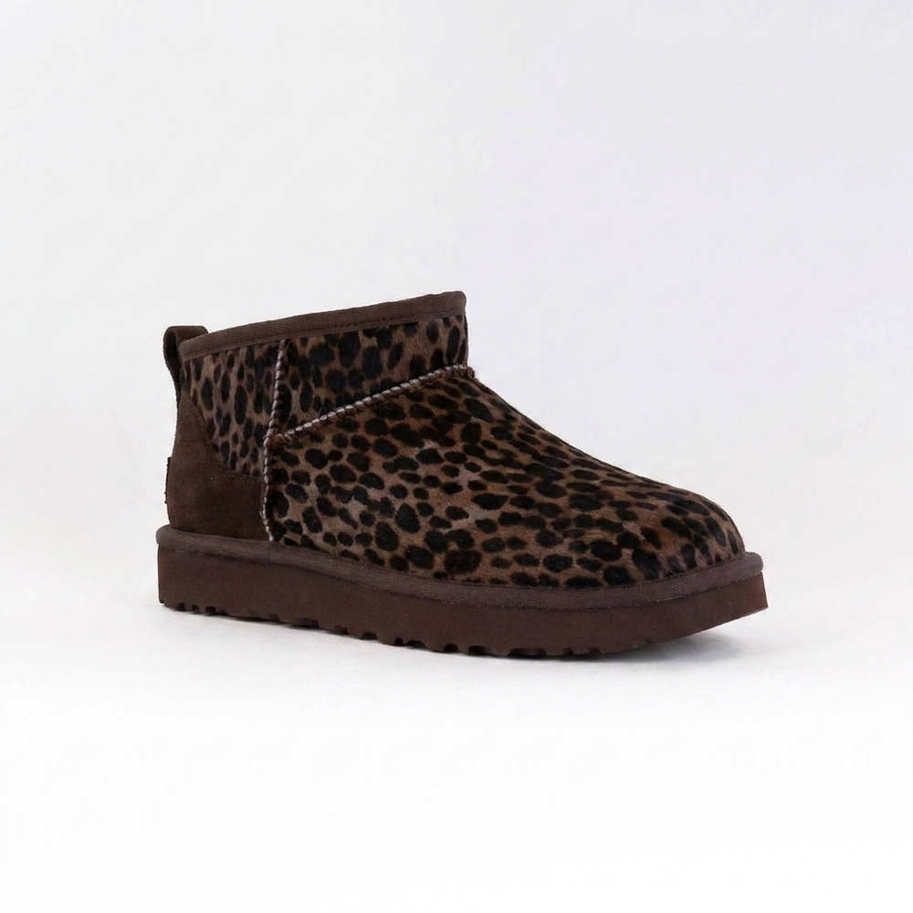 NEW UGG women's classic ultra mini caspian boot in burnt cedar